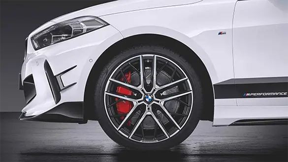 BMW Wheels - 2 Series - 18 inch - 555M Jet Black matt, gloss-lathed